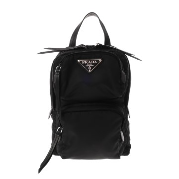 プラダ ボディバッグ ブラック 1BZ026 ナイロン メンズ バッグ 【中古】【bag】