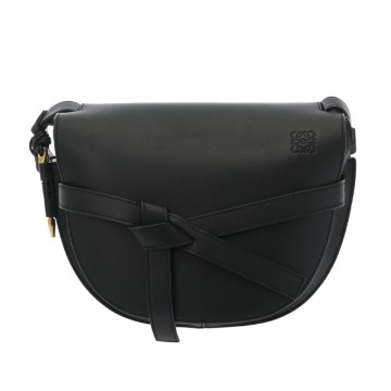 ロエベ ゲートバッグ スモール ブラック A650T20X40 クラシックカーフ レディース バッグ 【中古】【bag】