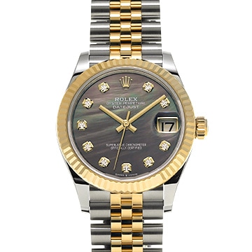 ロレックス デイトジャスト 31 278273NG ブラックシェル/ダイヤモンド ユニセックス 時計 【新品】【wristwatch】