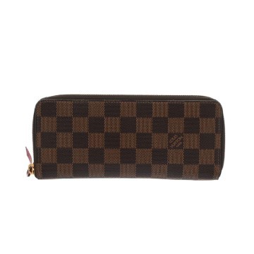 ルイ ヴィトン ダミエ ポルトフォイユ・クレマンス スリーズ N60534 ダミエキャンバス レディース 財布 【中古】【purse】