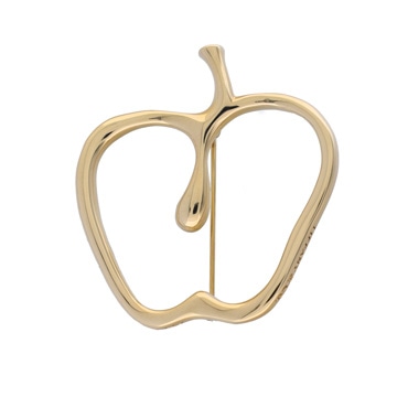 ティファニー スクリブル ブローチ  イエロー 18Kイエローゴールド レディース ジュエリー 【中古】【jewelry】
