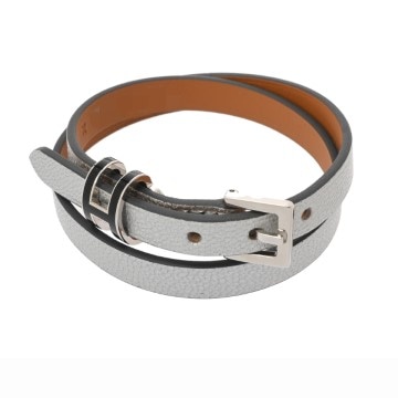 エルメス ポップアッシュ ドゥブルトゥール アルジャン/シルバーラッカー金具 シェーブルシャムキラ ユニセックス ジュエリー 【未使用】【jewelry】