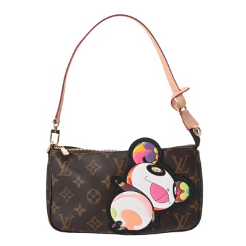 ルイ ヴィトン モノグラムパンダ LV×TM ポシェット アクセソワ―ル ブラウン/ピンク M13440 モノグラムキャンバス レディース バッグ 【未使用】【bag】