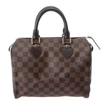 ルイ ヴィトン ダミエ スピーディ 25 エベヌ N41532 ダミエキャンバス レディース バッグ 【中古】【bag】