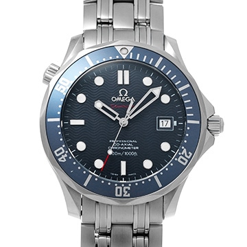 オメガ シーマスター ダイバー300 コーアクシャル 2220.80 ブルー メンズ 時計 【中古】【wristwatch】