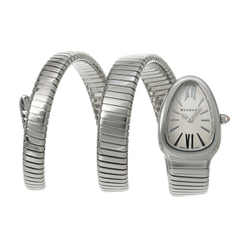 ブルガリ セルペンティ トゥボガス SP35S ホワイト レディース 時計 【中古】【wristwatch】