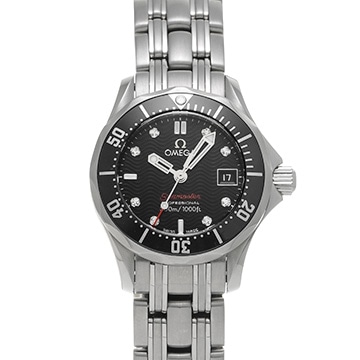 オメガ シーマスター ダイバー 300 212.30.28.61.51.001 ブラック/ダイヤモンド レディース 時計 【中古】【wristwatch】