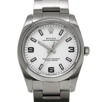 ロレックス オイスターパーペチュアル 34 114200 ホワイト メンズ 時計 【中古】【wristwatch】