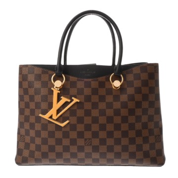 ルイ ヴィトン ダミエ LVリバーサイド 2WAY ノワール N40050 ダミエキャンバス レディース バッグ 【中古】【bag】