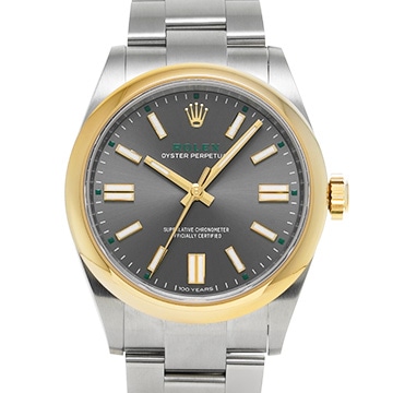 ロレックス オイスターパーペチュアル 100周年 134303 スレート メンズ 時計 【新品】【wristwatch】