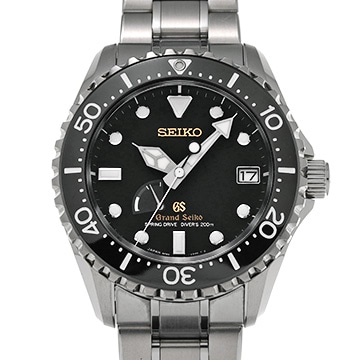 グランドセイコー スプリングドライブ ダイバー SBGA031 ブラック メンズ 時計 【中古】【wristwatch】