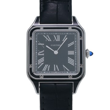 カルティエ サントス デュモン LM WSSA0046 ブラック メンズ 時計 【中古】【wristwatch】