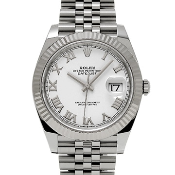 ロレックス デイトジャスト 41 126334 ホワイト メンズ 時計 【中古】【wristwatch】