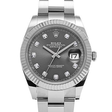 ロレックス デイトジャスト 41 126334G スレート/ダイヤモンド メンズ 時計 【新品】【wristwatch】