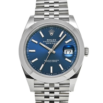 ロレックス デイトジャスト 41 126300 ブライトブルー メンズ 時計 【新品】【wristwatch】