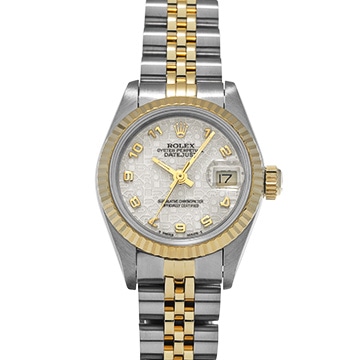 ロレックス デイトジャスト 69173 アイボリーコンピュータ レディース 時計 【中古】【wristwatch】