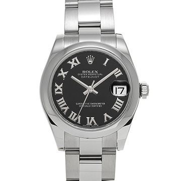 ロレックス デイトジャスト 178240 ブラック ユニセックス 時計 【中古】【wristwatch】