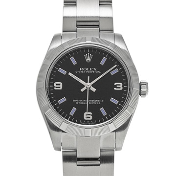 ロレックス オイスターパーペチュアル 31 177210 ブラック ユニセックス 時計 【中古】【wristwatch】