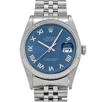 ロレックス デイトジャスト 16234 ブルー メンズ 時計 【中古】【wristwatch】