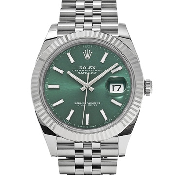 ロレックス デイトジャスト 41 126334 ミントグリーン メンズ 時計 【新品】【wristwatch】