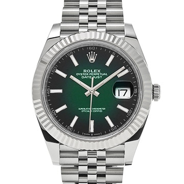 ロレックス デイトジャスト 41 126334 グリーンオンブレ メンズ 時計 【新品】【wristwatch】