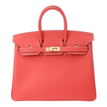 エルメス バーキン 25 キャンディ ローズジャイプール/ゴールド ヴォーエプソン レディース バッグ 【中古】【bag】