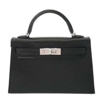 エルメス ミニケリー2 クルーテドゥクール ブラック シェーブルシャムキラ レディース バッグ 【新品】【bag】