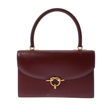 エルメス コルドリエール ルージュアッシュ ボックスカーフ ユニセックス バッグ 【中古】【bag】