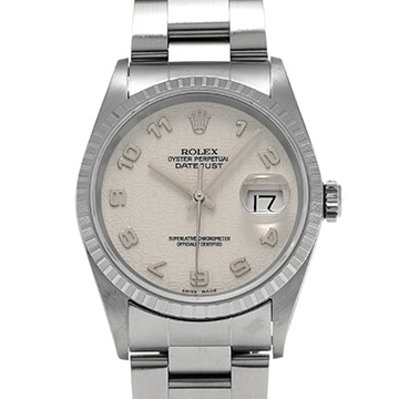 ロレックス デイトジャスト 36 16220 アイボリーコンピュータ メンズ 時計 【中古】【wristwatch】