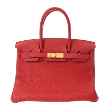 エルメス バーキン 30 ルージュカザック トゴ レディース バッグ 【中古】【bag】