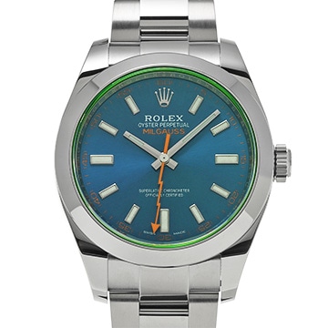 ロレックス ミルガウス 116400GV Zブルー メンズ 時計 【中古】【wristwatch】