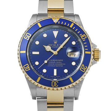 ロレックス サブマリーナ デイト 16613 ブルー メンズ 時計 【中古】【wristwatch】