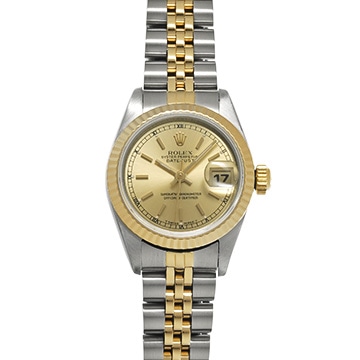 ロレックス デイトジャスト  69173 シャンパン レディース 時計 【中古】【wristwatch】