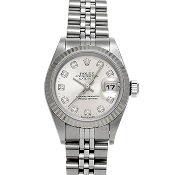 ロレックス デイトジャスト 69174G シルバー/ダイヤモンド レディース 時計 【中古】【wristwatch】