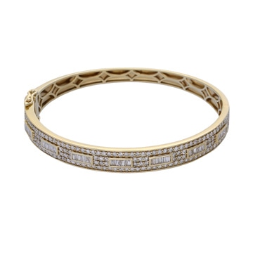 アヴァランチ ダイヤ ブレスレット イエロー K10イエローゴールド YG レディース ジュエリー 【中古】【jewelry】