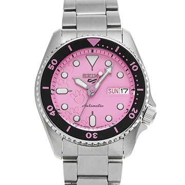 セイコー 5スポーツ ピンクパンサー コラボレーション限定モデル SBSA321 ピンク ユニセックス 時計 【中古】【wristwatch】