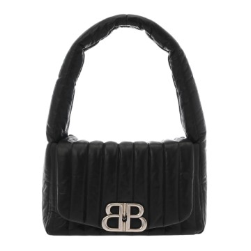 バレンシアガ モナコスリングバッグ ブラック 787896 レザー レディース バッグ 【中古】【bag】