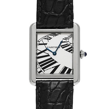 カルティエ タンクソロ SM W5200018 シルバー レディース 時計 【中古】【wristwatch】