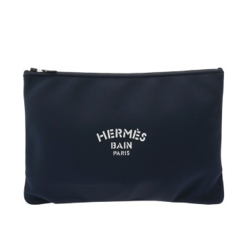 エルメス ネオバン GM ネイビー ポリアミド ユニセックス バッグ 【中古】【bag】