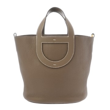 エルメス インザループ 23 エトゥープ トリヨンクレマンス/ヴォースイフト レディース バッグ 【中古】【bag】
