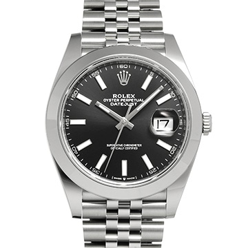 ロレックス デイトジャスト 41 126300 ブライトブラック メンズ 時計 【新品】【wristwatch】