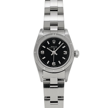 ロレックス オイスターパーペチュアル 76030 ブラック レディース 時計 【中古】【wristwatch】