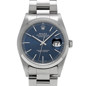 ロレックス デイトジャスト 16200 ブルー メンズ 時計 【中古】【wristwatch】