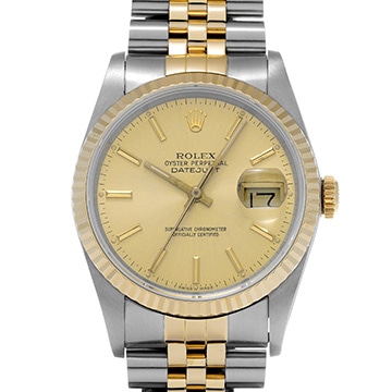 ロレックス デイトジャスト 16233 シャンパン メンズ 時計 【中古】【wristwatch】