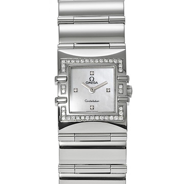 オメガ コンステレーション カレ クアドラ 1528.76 ホワイトシェル/ダイヤモンド レディース 時計 【中古】【wristwatch】