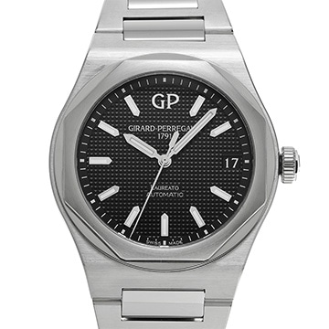 ジラール ペルゴ ロレアート 42mm 81010-11-634-11A ブラック メンズ 時計 【中古】【wristwatch】