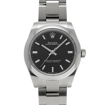 ロレックス オイスターパーペチュアル 177200 ブラック ユニセックス 時計 【中古】【wristwatch】