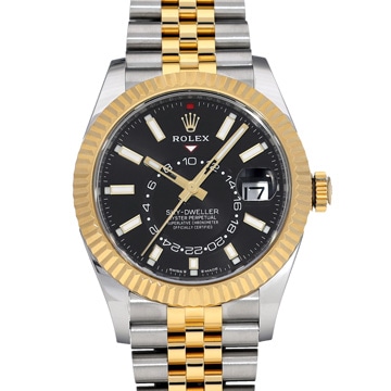 ロレックス スカイドゥエラー 336933 ブライトブラック メンズ 時計 【中古】【wristwatch】