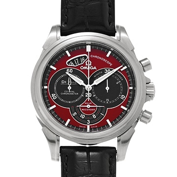 オメガ デ・ヴィル クロノスコープ コーアクシャル 4851.61.31 レッド/ブラック メンズ 時計 【中古】【wristwatch】