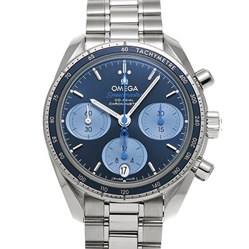 オメガ スピードマスター 38 コーアクシャル オービス 324.30.38.50.03.002 ブルー メンズ 時計 【中古】【wristwatch】